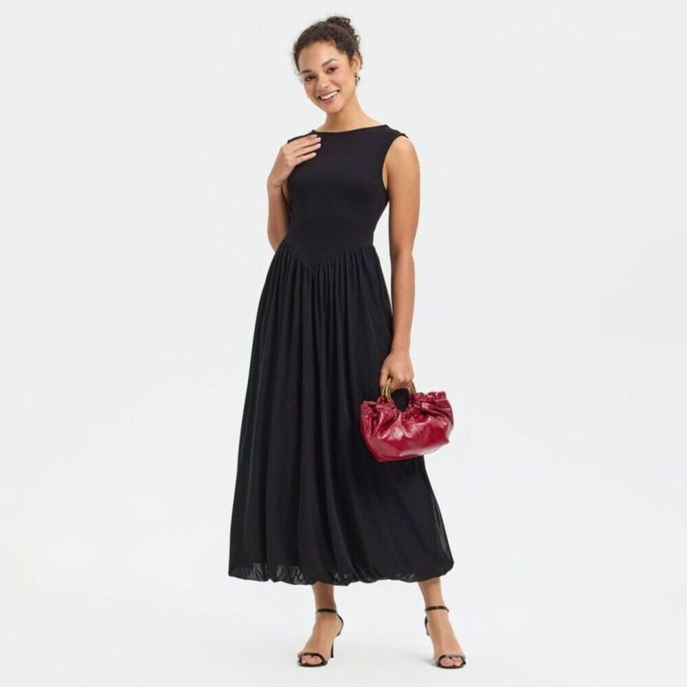 NWT A New Day - Women's Sleeveless Bubble Hem Midi Dress | Sz: Medium